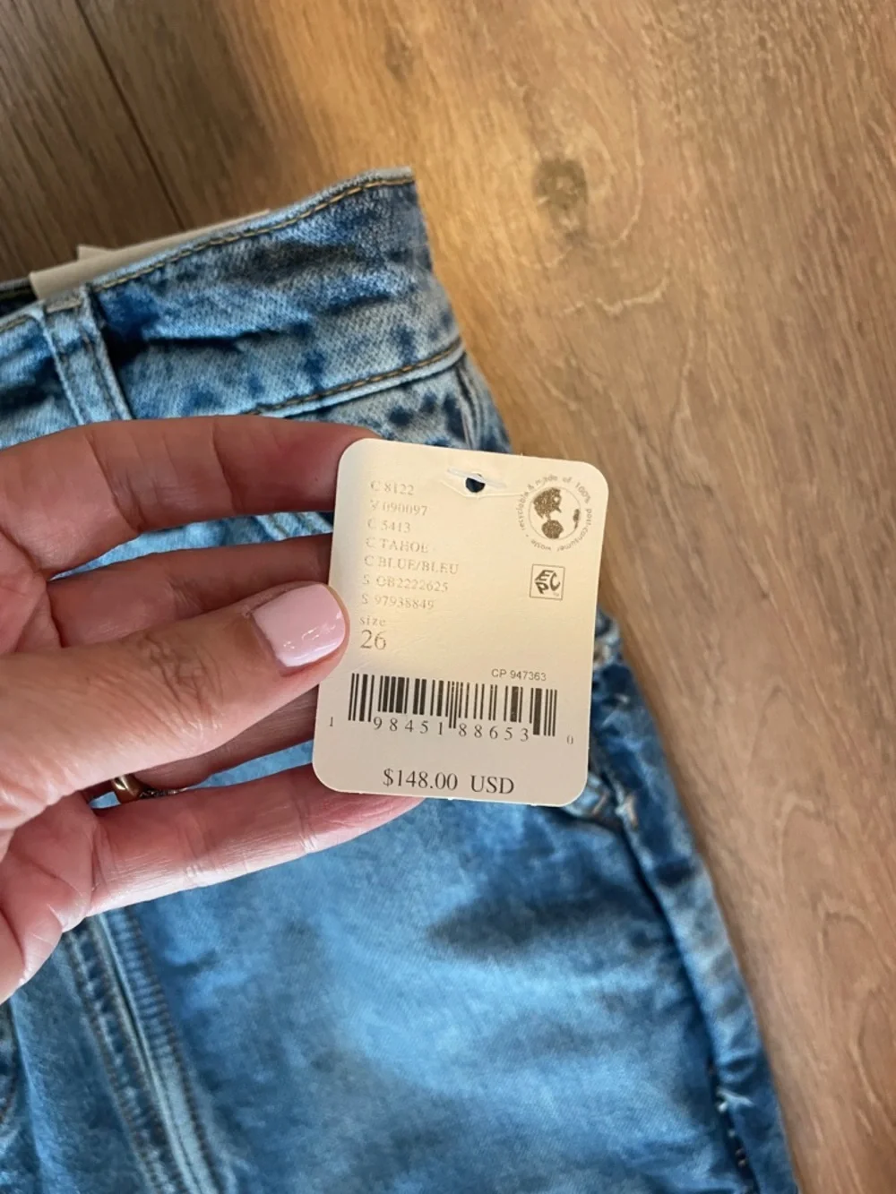 Free People Havasu Slouchy Crop Jeans- Size 26